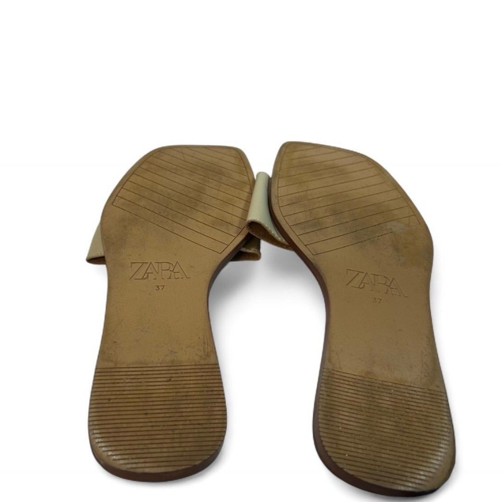 Zara Beige Slide Sandals for Women - Picture 5 of 8